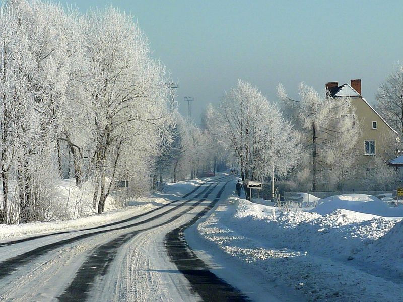 Jaworzyna Śląska drogi zimą