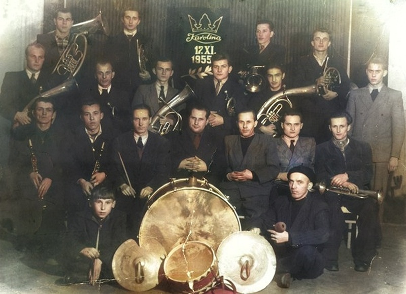 Jaworzyna Śląska, Orkiestra dęta ZPS Karolina, 1955 r.