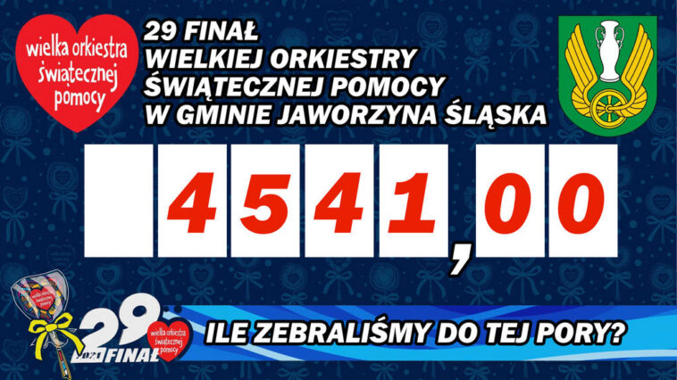 WOŚP Jaworzyna Śląska wyniki zbiórki