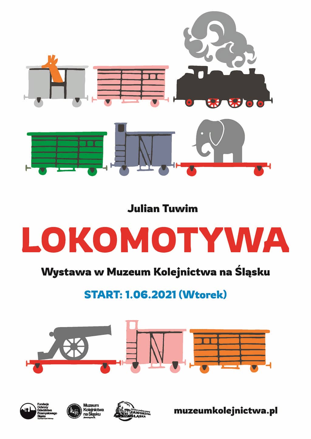 Plakat Lokomotywa w Muzeum w Jaworzynie Śląskiej