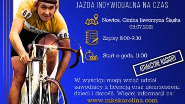 Wyścig kolarski Nowice plakat